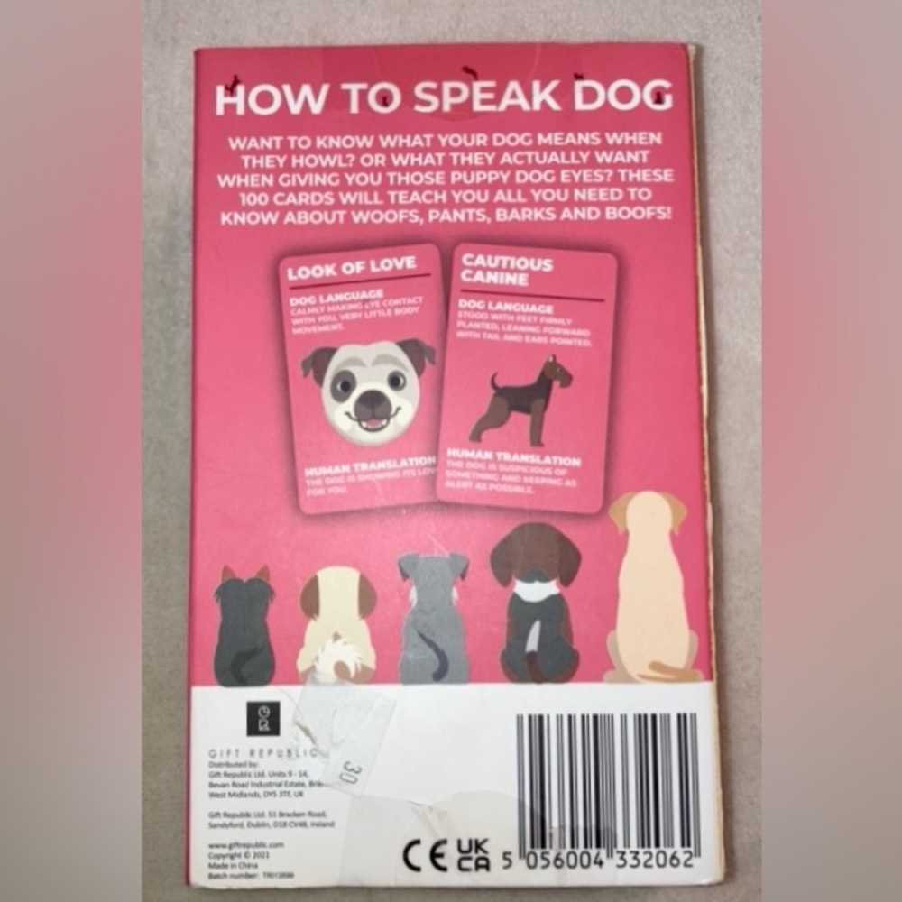 FUN dog lovers training cards includes how to speak dog and bark out loud jokes - Picture 6 of 7